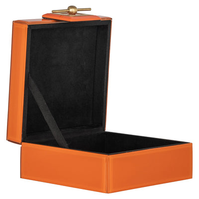 Richmond Interiors Schmuckkästchen Aufbewahrungsbox Bodine Orange | | klein