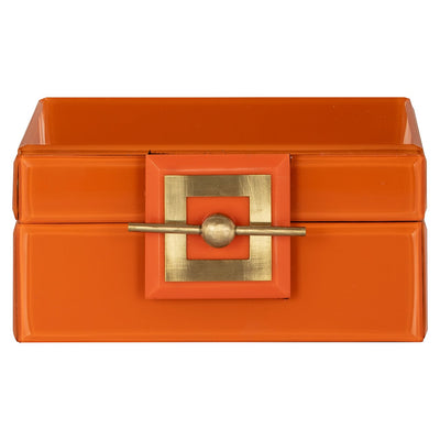 Richmond Interiors Schmuckkästchen Aufbewahrungsbox Bodine Orange | | klein