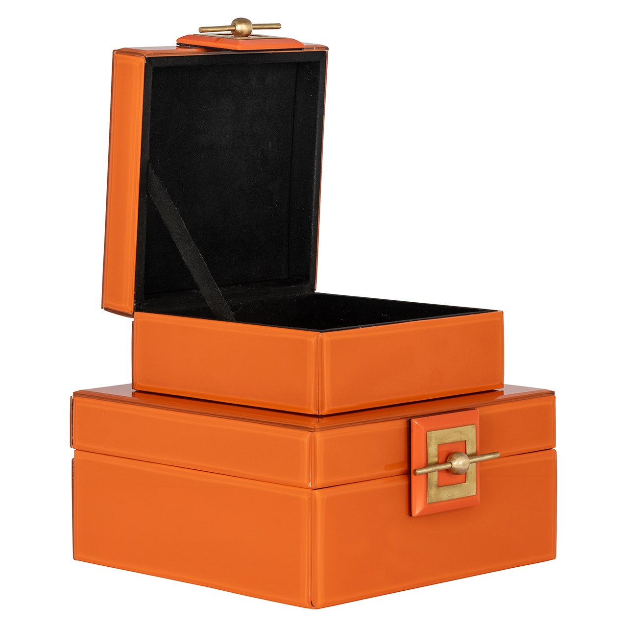 Richmond Interiors Schmuckkästchen Aufbewahrungsbox Bodine Orange | | klein