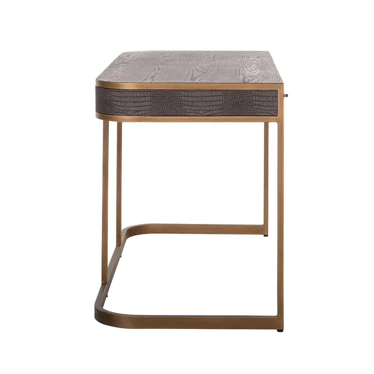 Richmond Interiors Schreibtisch Classio | Gold