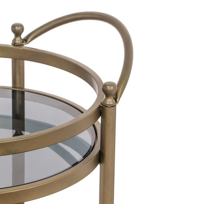 Richmond Interiors Servierwagen Hendricks Messing | brushed gold