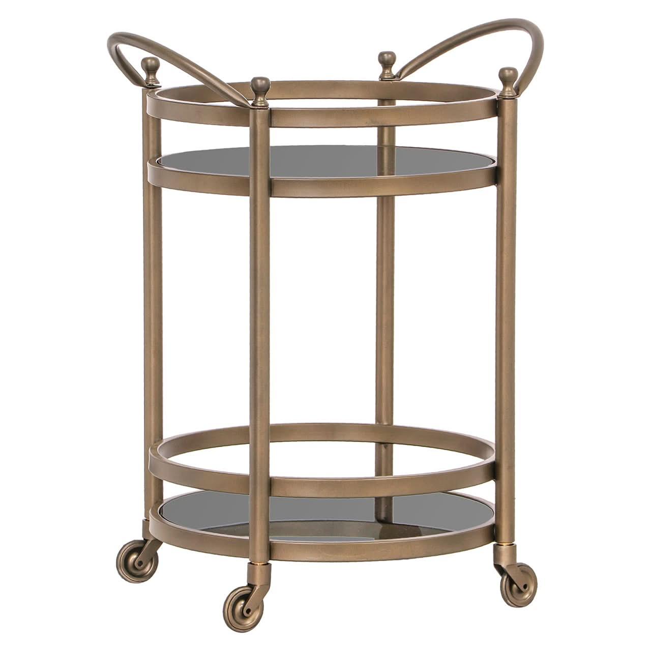 Richmond Interiors Servierwagen Hendricks Messing | brushed gold