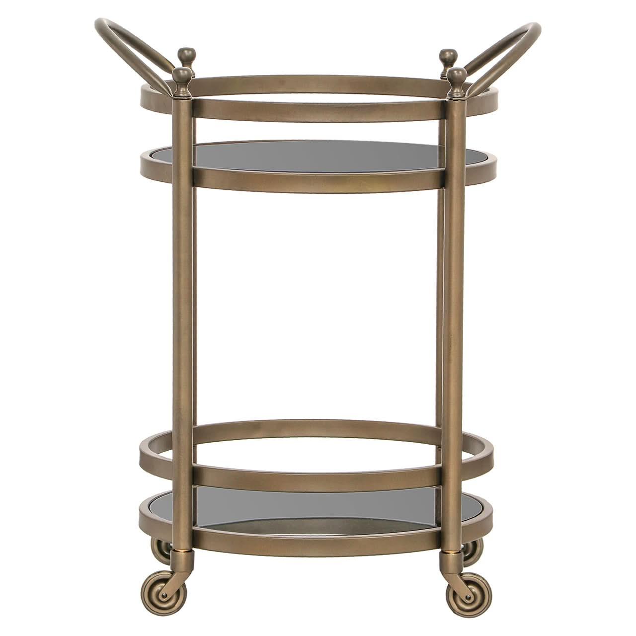 Richmond Interiors Servierwagen Hendricks Messing | brushed gold