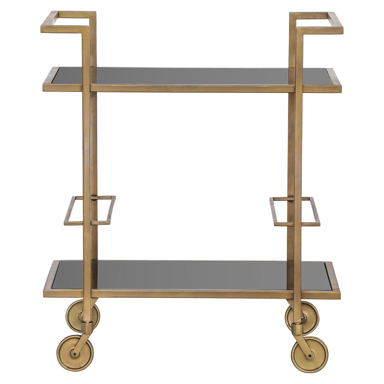 Richmond Interiors Servierwagen Xo | brushed gold