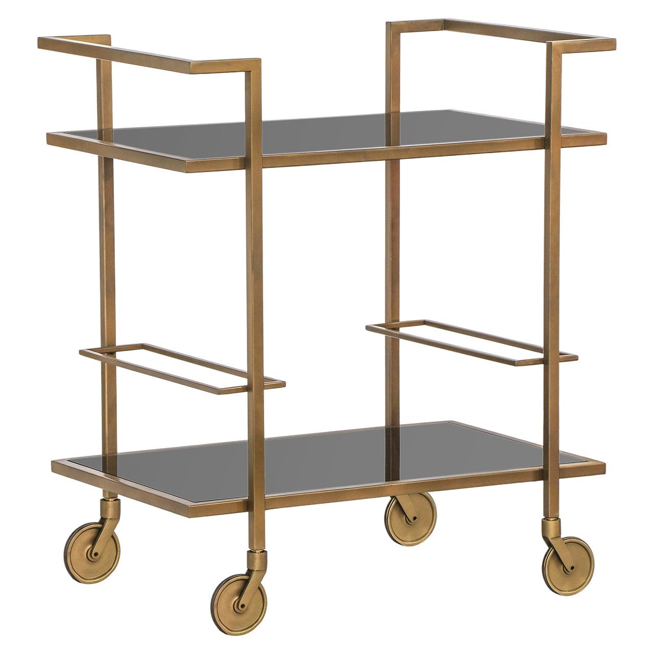Richmond Interiors Servierwagen Xo | brushed gold