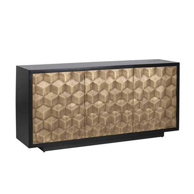 Richmond Interiors Sideboard Esher 3-türig | Schwarz