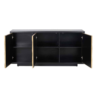Richmond Interiors Sideboard Esher 3-türig | Schwarz