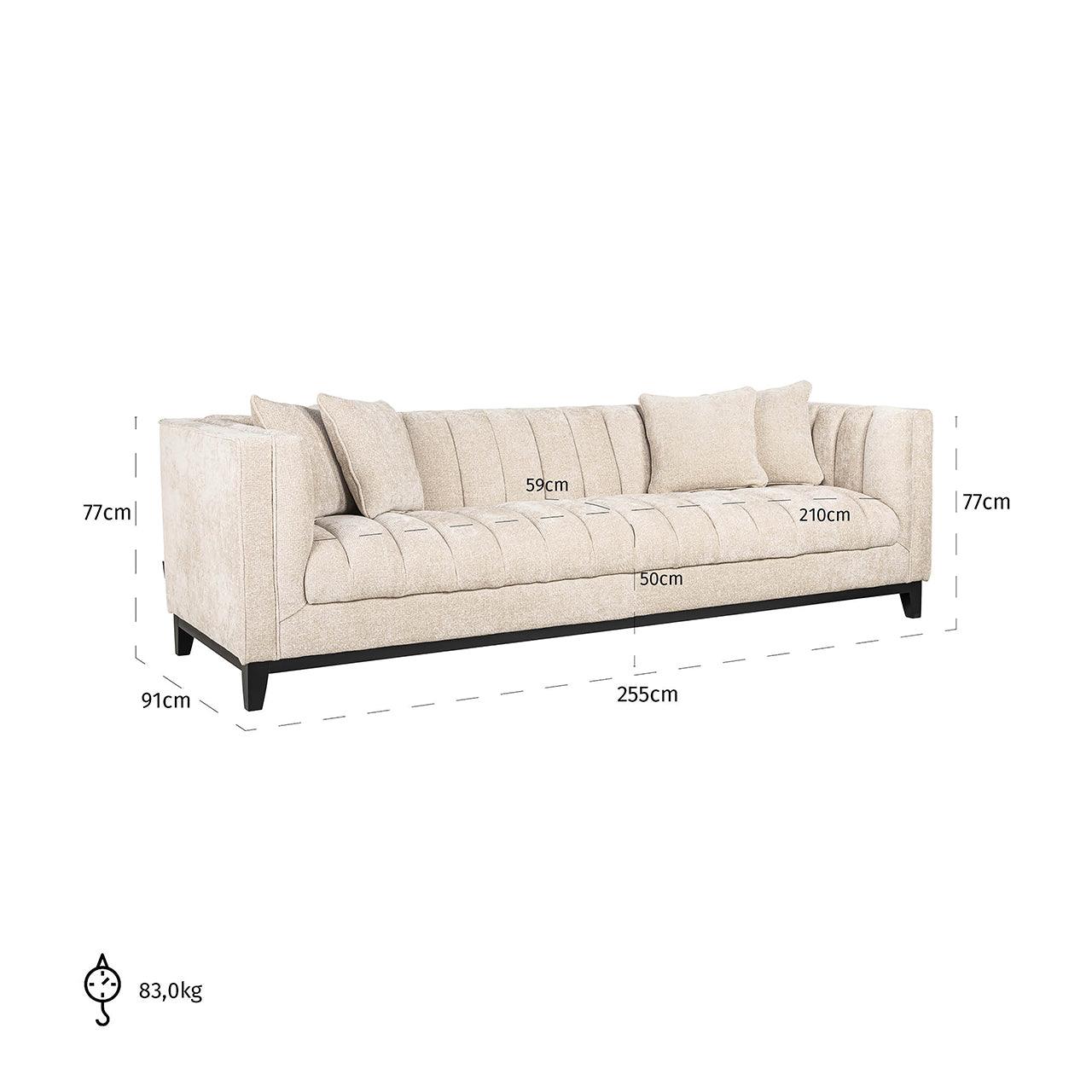 Richmond Interiors Sofa Beauchamp 4 Sitzer | Cremé