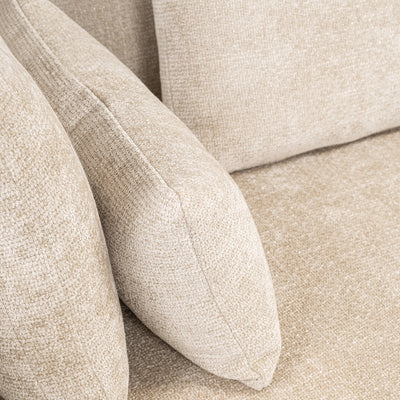 Richmond Interiors Sofa Tudor mit abnehmbarer Rückenlehne | Cremé