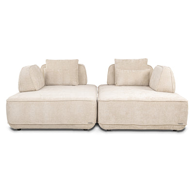 Richmond Interiors Sofa Tudor mit abnehmbarer Rückenlehne | Cremé