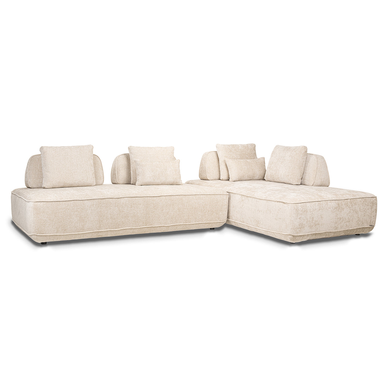Richmond Interiors Sofa Tudor mit abnehmbarer Rückenlehne | Cremé