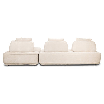 Richmond Interiors Sofa Tudor mit abnehmbarer Rückenlehne | Cremé