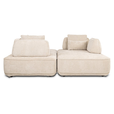 Richmond Interiors Sofa Tudor mit abnehmbarer Rückenlehne | Cremé