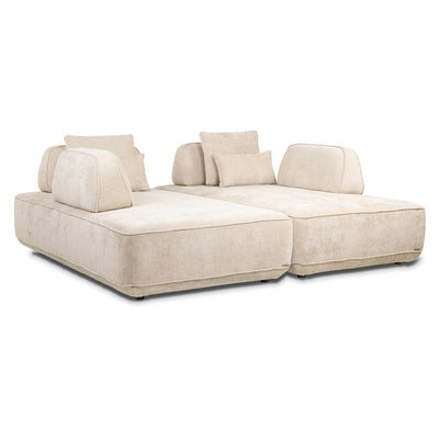 Richmond Interiors Sofa Tudor mit abnehmbarer Rückenlehne | Cremé
