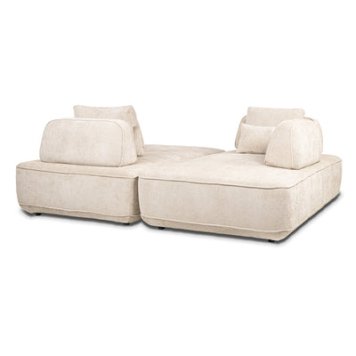 Richmond Interiors Sofa Tudor mit abnehmbarer Rückenlehne | Cremé