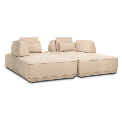 Richmond Interiors Sofa Tudor mit abnehmbarer Rückenlehne | Sand