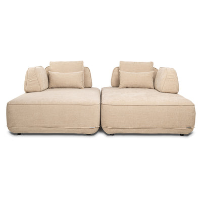 Richmond Interiors Sofa Tudor mit abnehmbarer Rückenlehne | Sand