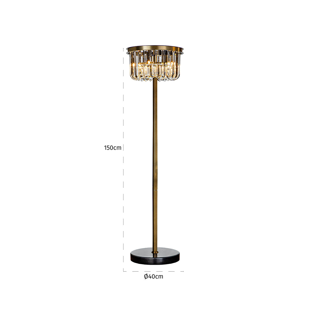 Richmond Interiors Stehlampe Dagmar | Bronze