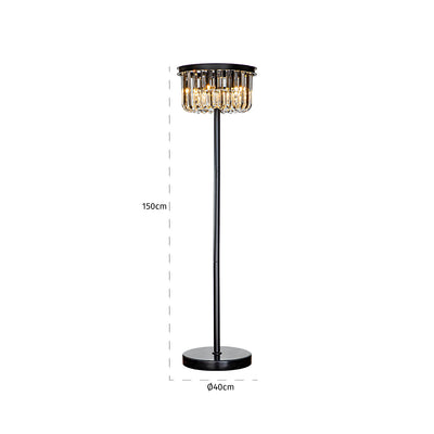 Richmond Interiors Stehlampe Dagmar | Schwarz