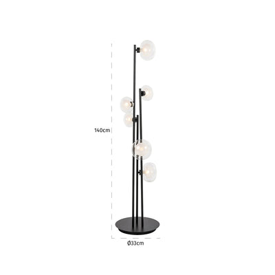 Richmond Interiors Stehlampe Luva | Schwarz