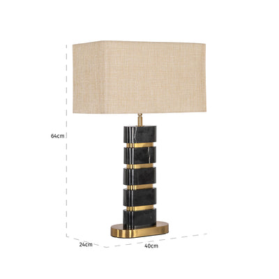 Richmond Interiors Tischlampe Levina inkl. Lampenschirm