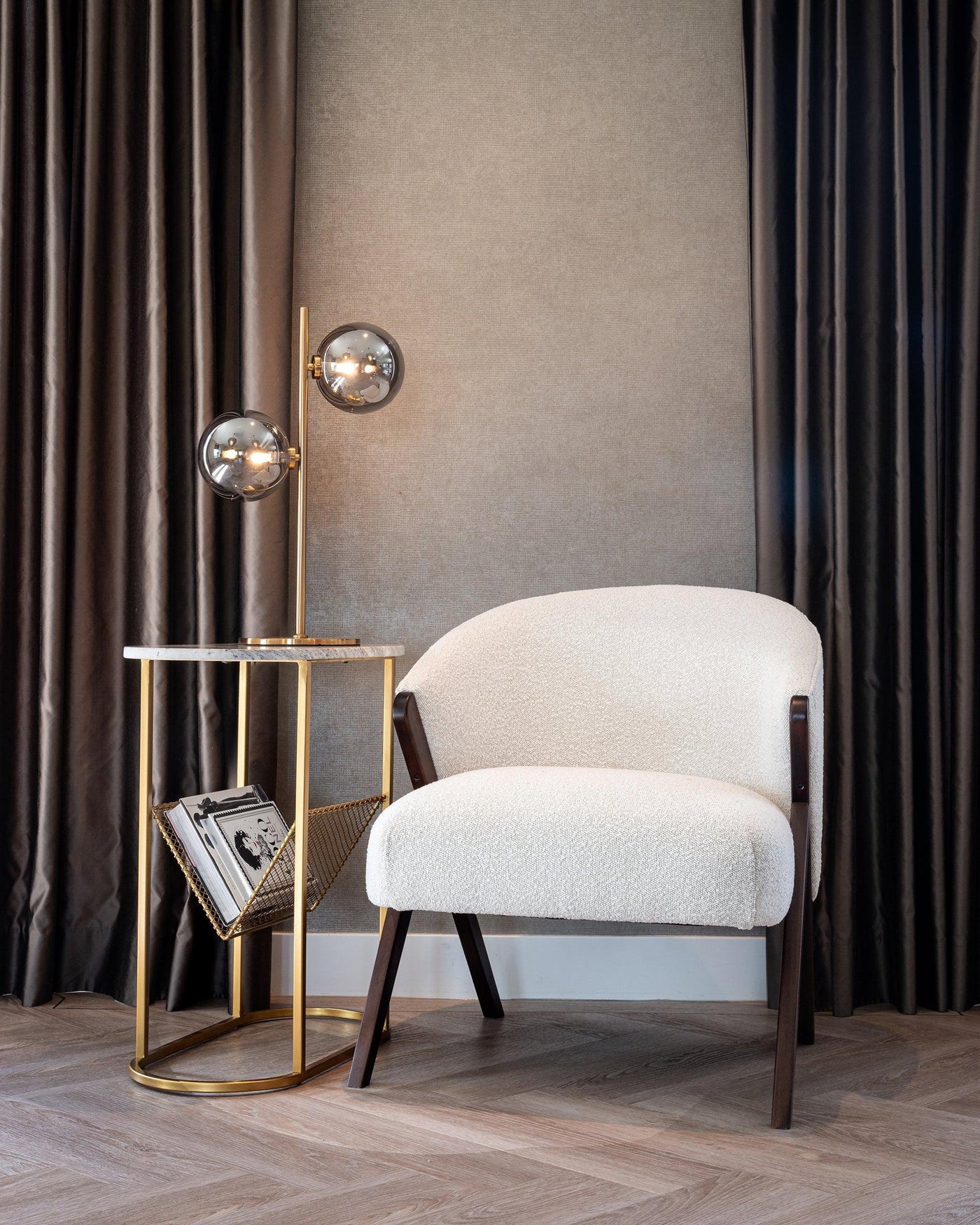 Richmond Interiors Tischlampe Lise | Gold