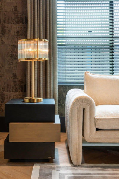 Richmond Interiors Tischlampe Loiza | Gold
