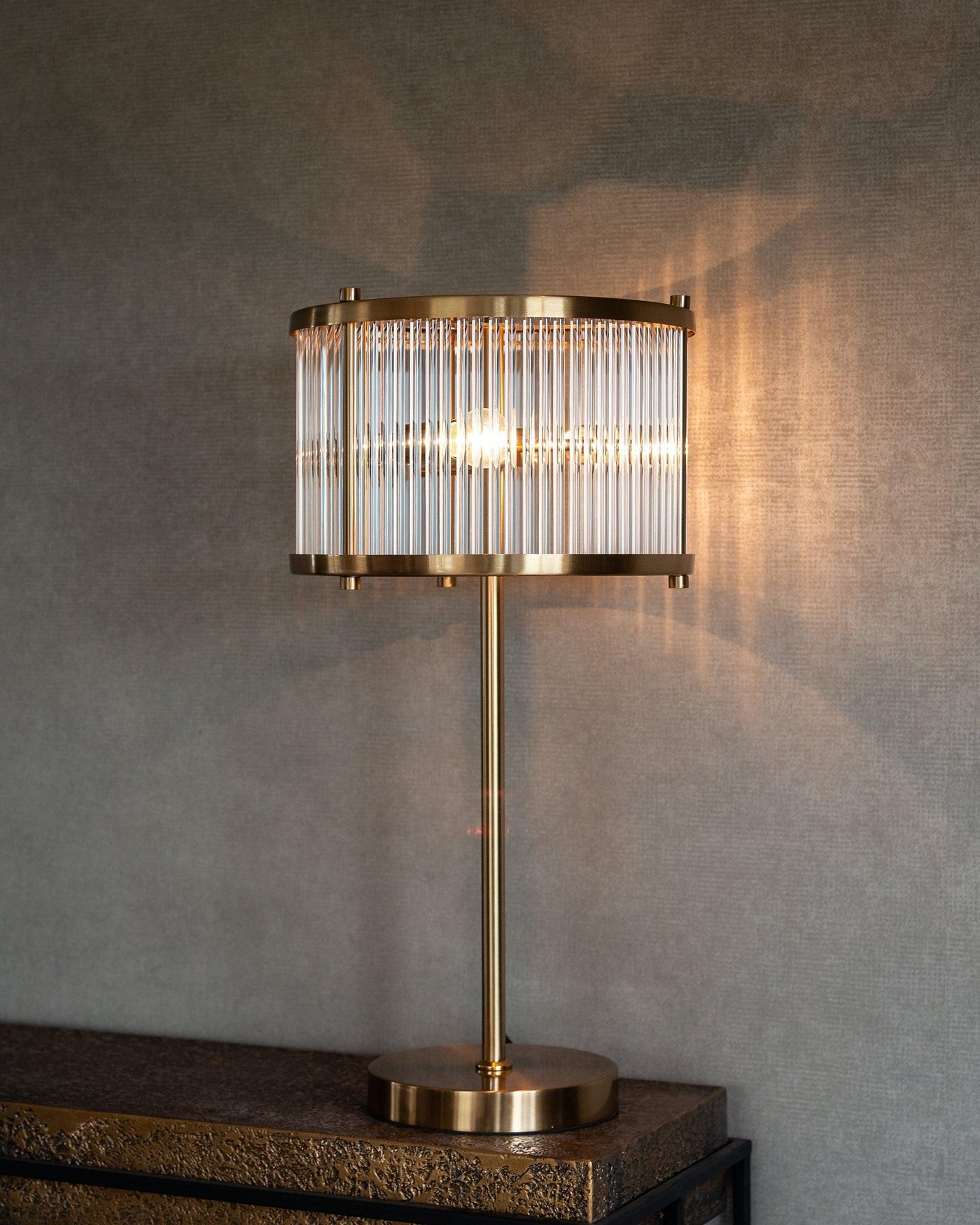 Richmond Interiors Tischlampe Loiza | Gold