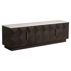 Richmond Interiors TV low cabinet Claremont with 4 doors | Brown
