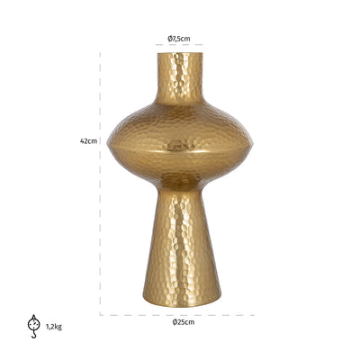 Richmond Interiors Vase Caitlyn gold | H 42 cm