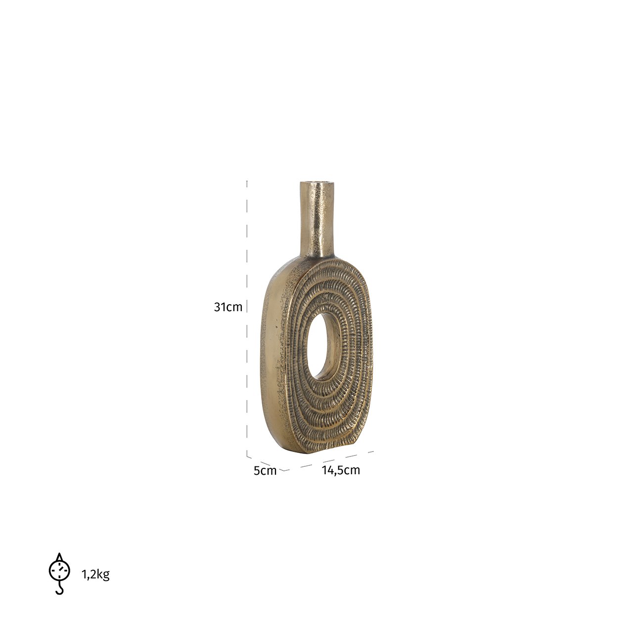 Richmond Interiors Vase Emar | H 31 cm
