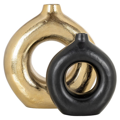 Richmond Interiors Vase Felice | Schwarz