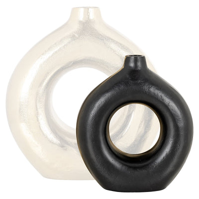 Richmond Interiors Vase Felice | Schwarz