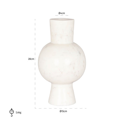 Richmond Interiors Vase Jonah | weiß