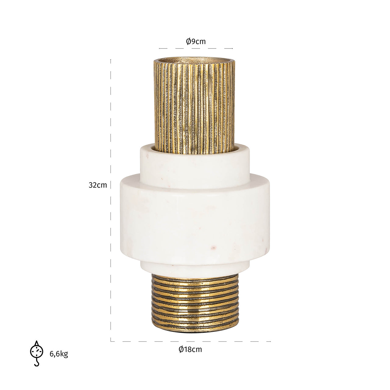 Richmond Interiors Vase Kai | Gold