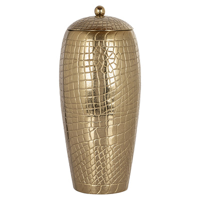 Richmond Interiors Vase Marieke mit Deckel gold | H 41 cm