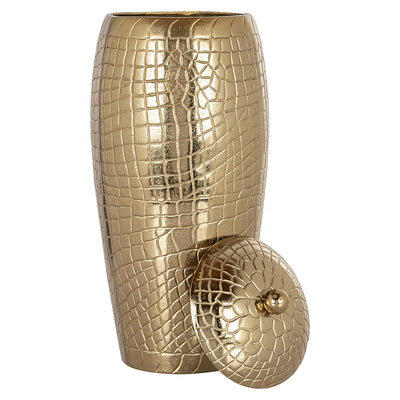 Richmond Interiors Vase Marieke mit Deckel gold | H 41 cm