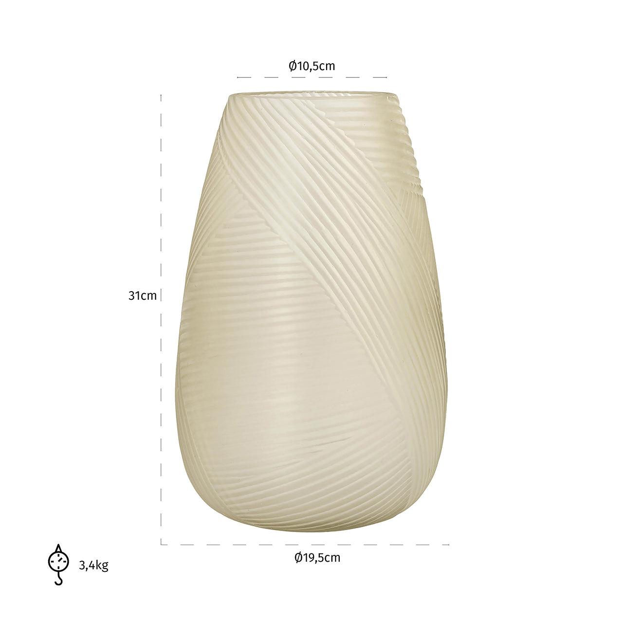 Richmond Interiors Vase Mika aus Glas | H 31 cm