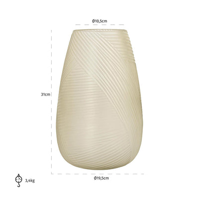 Richmond Interiors Vase Mika aus Glas | H 31 cm