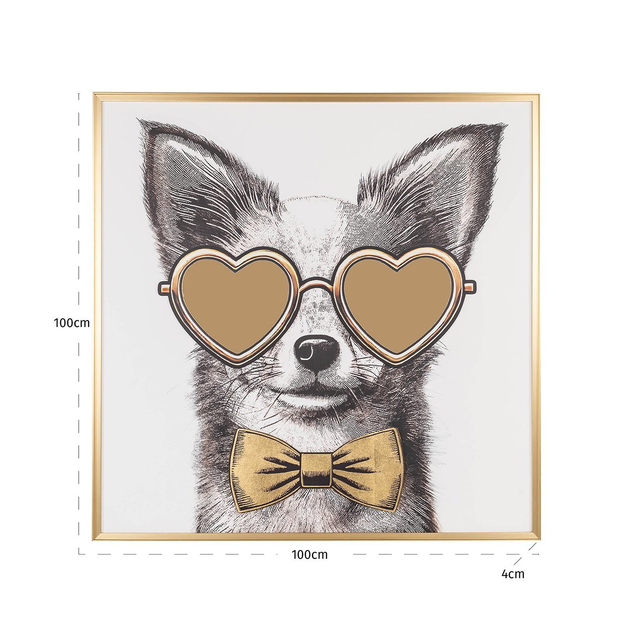 Richmond Interiors Wandbild Wall Art Bodhy | 100x100 cm