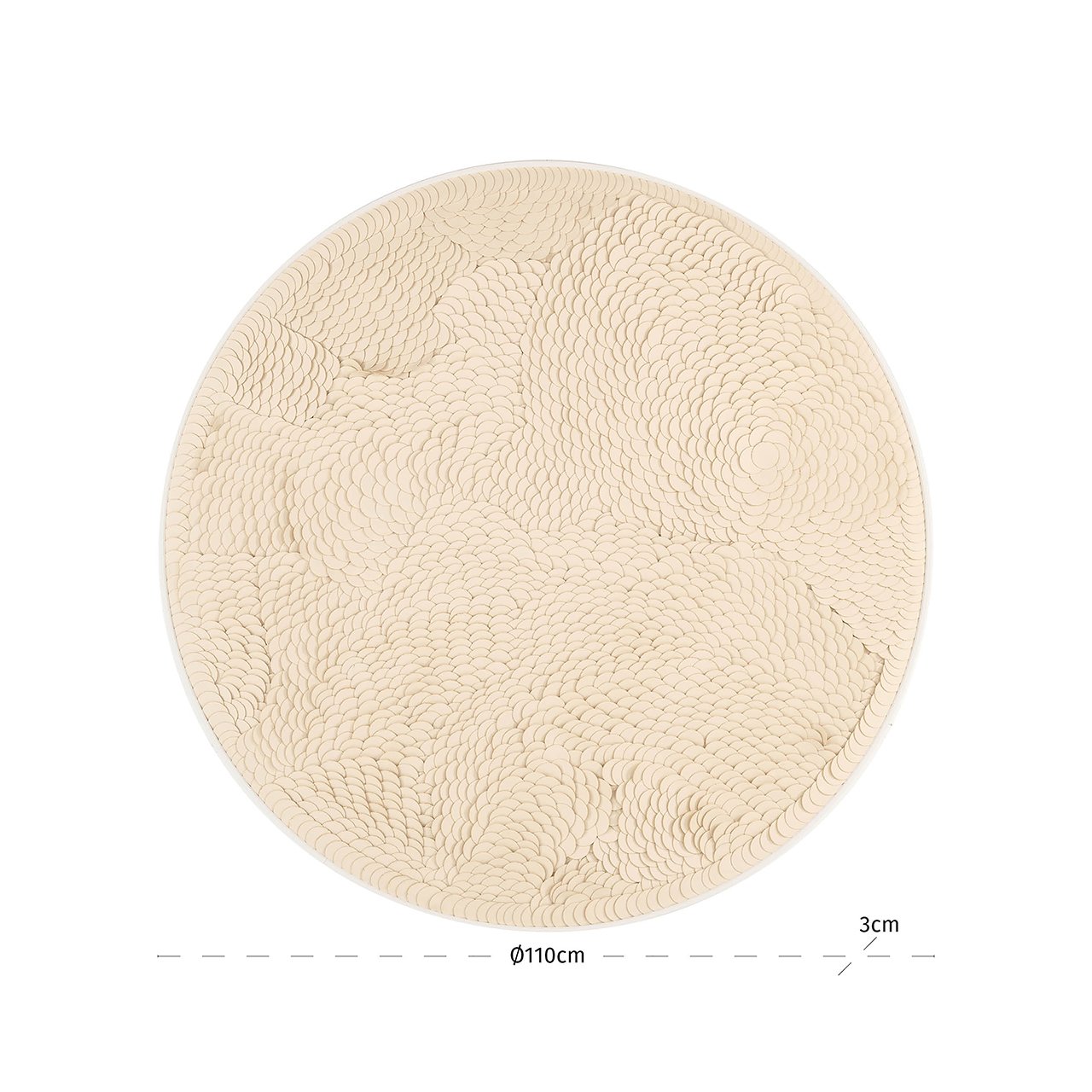Richmond Interiors Wandbild Wall Art Flow | ø 110 cm