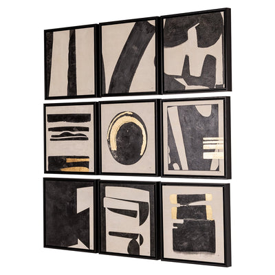 Richmond Interiors Wandbild Wall Art Gabri 9er-Set