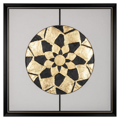 Richmond Interiors Wandbild Wall Art Sun | 73x73 cm