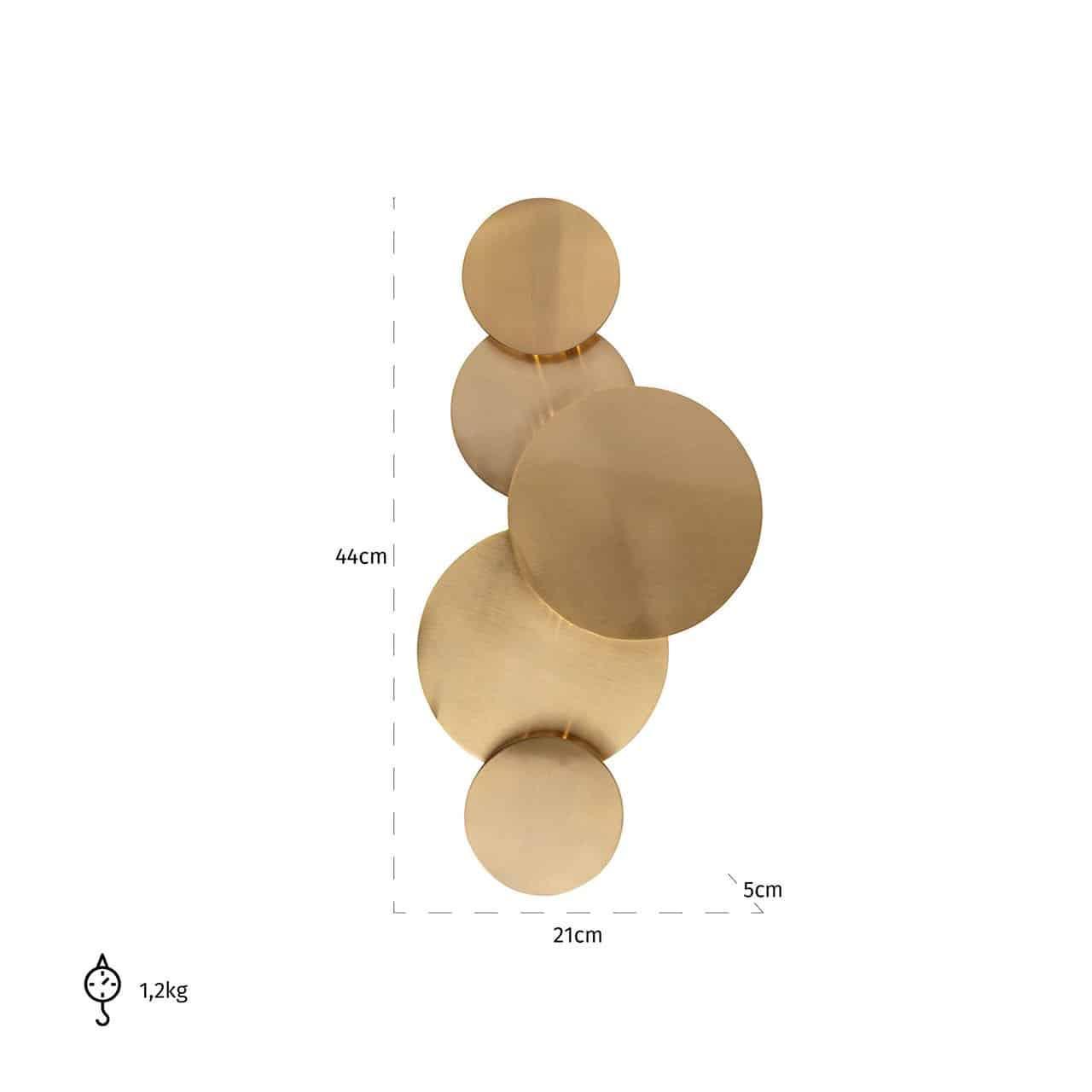 Richmond Interiors Wandlampe Collin | Gold