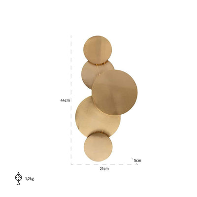 Richmond Interiors Wandlampe Collin | Gold