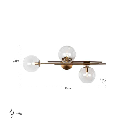 Richmond Interiors Wandlampe Davine | Gold