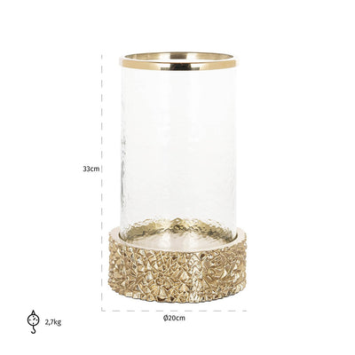 Richmond Interiors Windlicht Jailey gold