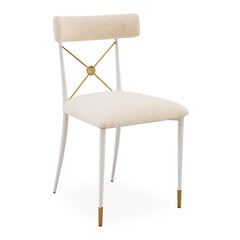 Jonathan Adler Bouclé-Esszimmerstuhl Rider | Olympus Ivory