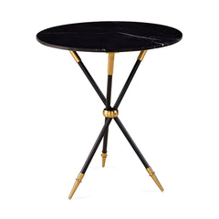 Jonathan Adler Marmor-Beistelltisch Rider Tripod | Schwarz