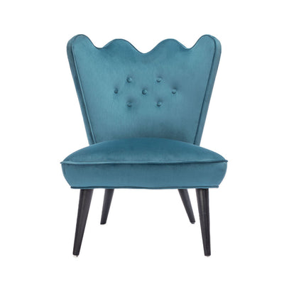 Jonathan Adler Sessel & Slipper Chair Ripple | Firenze Teal